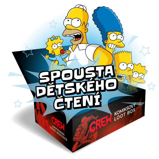 Crew Loot box plný komiksů: Dětské čtení