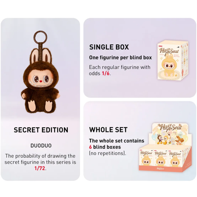 POP MART Labubu THE MONSTERS - Have a Seat Blindbox