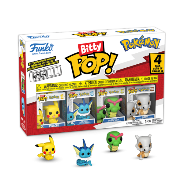 Bitty POP Pokémon Pikachu 4PK Bitty POP