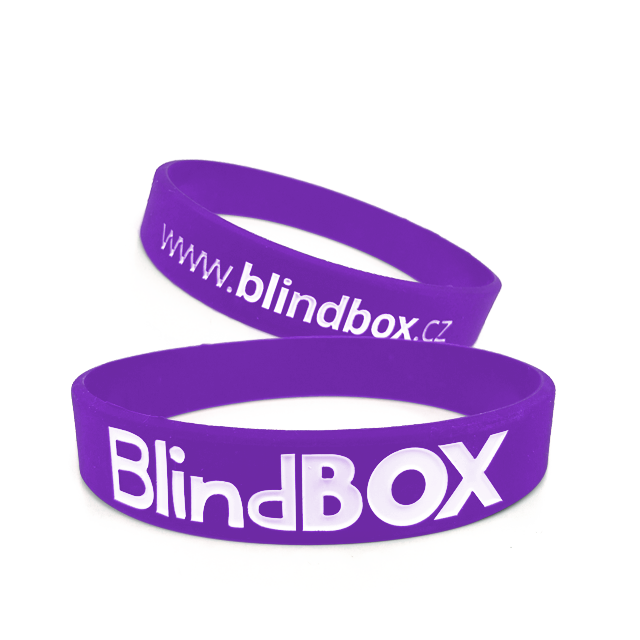 Blindbox Silikonový náramek Prémium - Fialový
