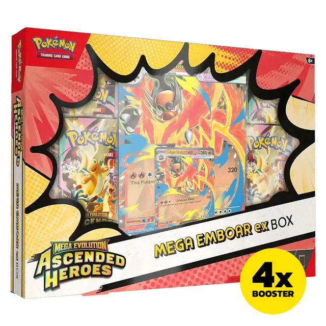 Pokémon TCG: Mega Emboar ex Box | Blindbox.eu