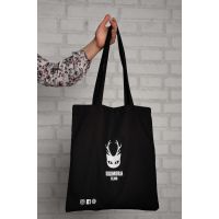 Black Kikimora Cotton Tote Bag