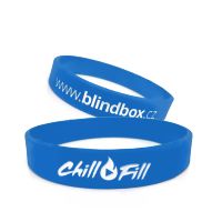 Silicone wristband Chill Fill - blue