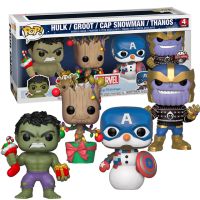 Vánoční Hulk, Groot, Captain America a Thanos 4-Pack