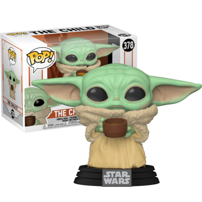 Funko POP Baby Yoda s hrnečkem - Mandalorian