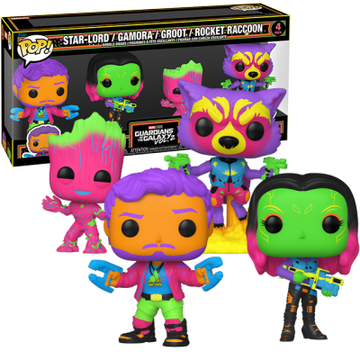 Funko POP  Guardians of the Galaxy Black light 4-Pack