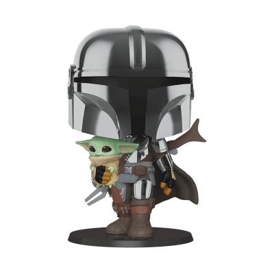 Mandalorian with Baby Yoda 25cm