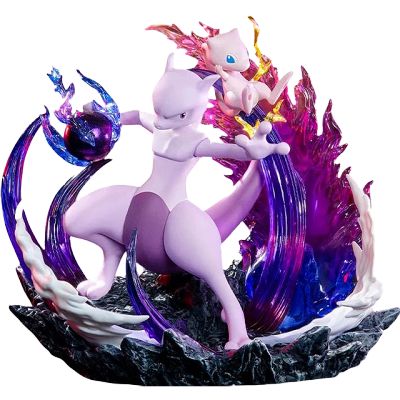 Mew and Mewtwo Diorama