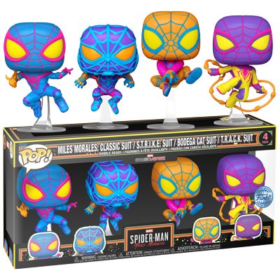 Miles Morales Black light 4-Pack