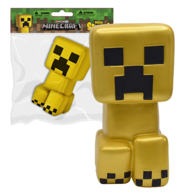  Minecraft Creeper Gold Mega Squishme 16cm