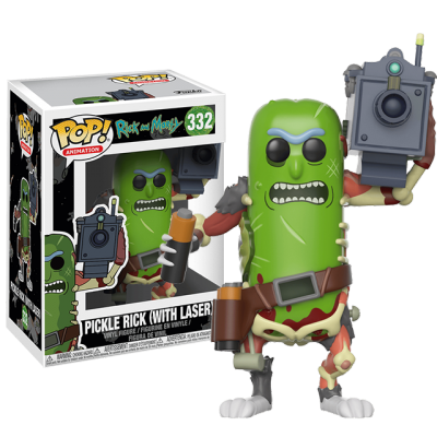 Funko POP 332 Pickle Rick with Laser