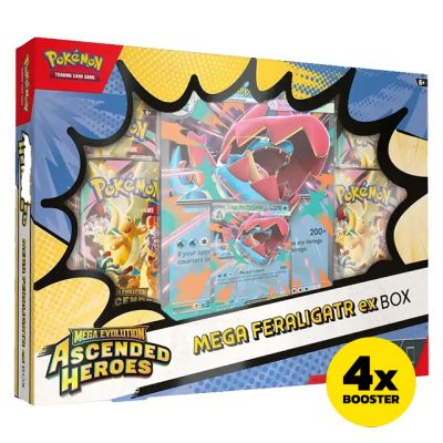 Pokémon TCG: Mega Feraligatr ex Box