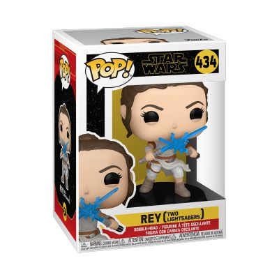 Rey with Two Lightsabers