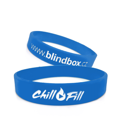 Blindbox Silikonový náramek Chill Fill - modrý