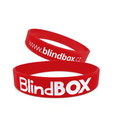 Blindbox Silikonový náramek Prémium - Červený