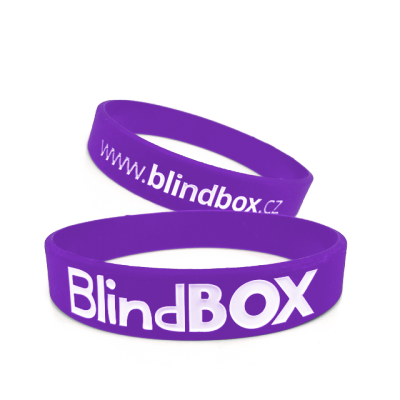 Blindbox Silikonový náramek Prémium - Fialový