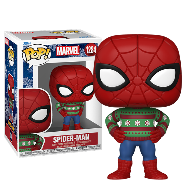 Spiderman christmas deals sweater funko pop